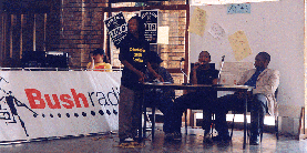 Bush Radio live in the student centre