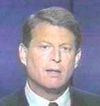 Al Gore with his mouth open