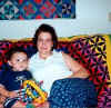 cjandmomwithquilt.jpg (19423 bytes)