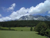Aussicht auf das Dachsteinmassiv