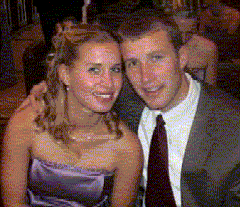 kara and john at the reception