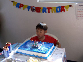 Jason with birthday cake