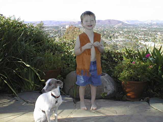 Me and Paris at Granda Gayle and BoBo's Sept 2000