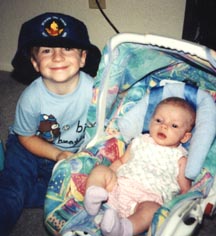 Me and sister Rachael Sept 1999