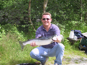 Me salmon fishing in Norway