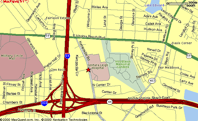 Map to Barry Robinson Center