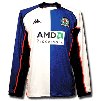 02-03 Blackburn Rovers Home L/S shirt
