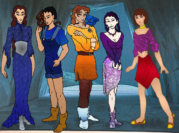 Sebra, Rael, Lars, Bali and Tessrabia