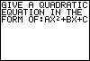 Instructions