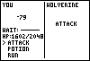 Fight screen