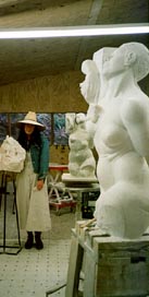 sculpture studio, Collene Karcher
