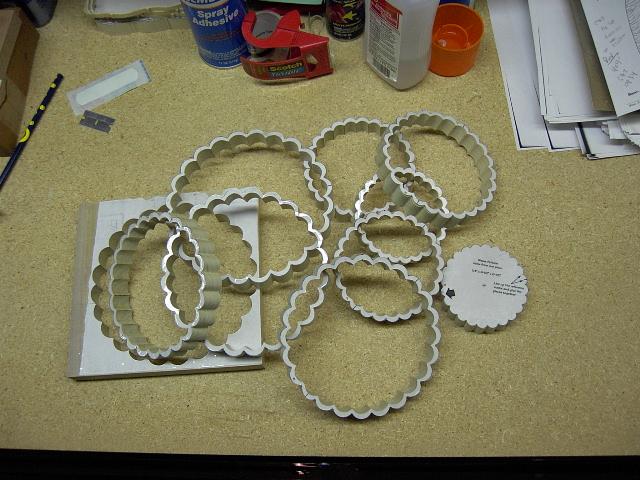 all rings layed out