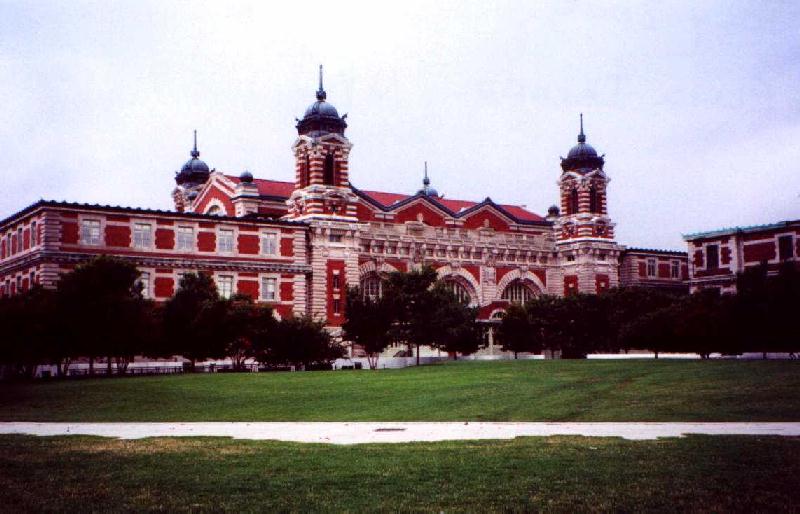 The visitors center on Ellis Island
