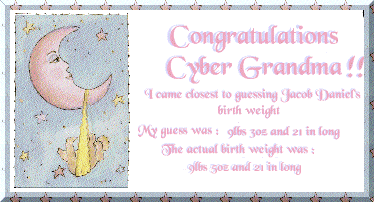 Guessing Jacob's birth weight
