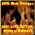 DPB Web Designs Hot Site of the Month Award