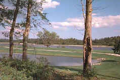 Across the 9th tee to Intracoastal Waterway