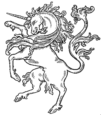 rearing unicorn