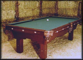 photo of mahogany billiard table