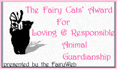 fairy cats'award for responsible animal guardianship