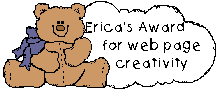 Logo - Erica's award for web page creativity