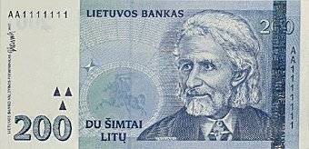 200 lit� banknotas