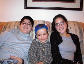Guy-Michael, Jennifer & Christopher - December 1999
