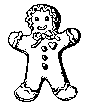 Gingerbread Cookie To Color