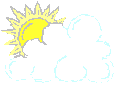 sun and cloud