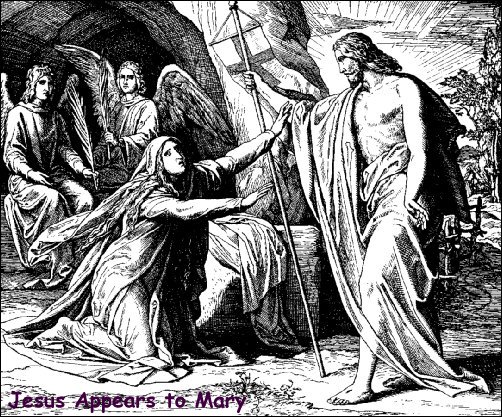 Jesus appears to Mary