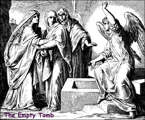 Angels appear to the Women