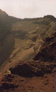 inside volcano