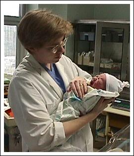 the doctor examining Shona