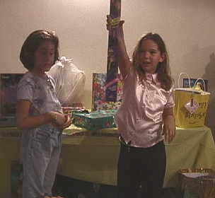 opening gifts