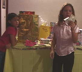 opening gifts