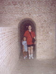 Katy and I inside Ft. Barrancas