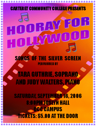 Hooray for Hollywood! September 16, 2006 8:00 pm