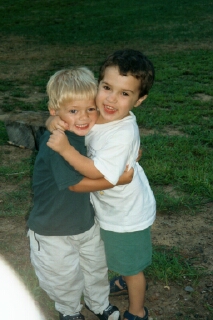 Evan and Cammie - camping buddies
