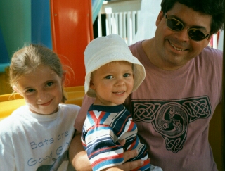 Julia, Evan, and Paul at Storyland