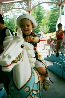 Evan on the Carousel