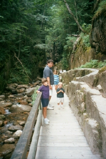 A Flume walkway, Franconia Notch State Park, NH
