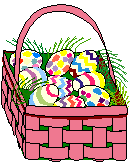 Easter Eggs in Basket