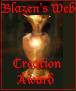 Blazen's Web Creation Award