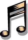 A musical note