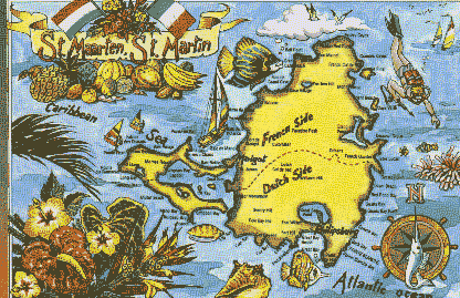 Map of Saint Martin