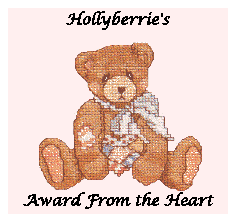 Hollyberries Award From The Heart