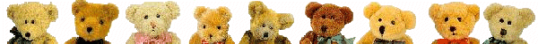 bears in a line