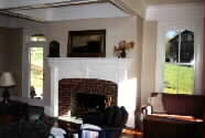 Living room fireplace