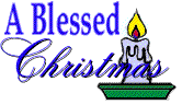 candle with Blessed
Christmas