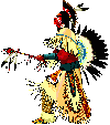 Indian Dancer facing
left