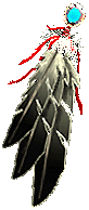 left side feather fan
